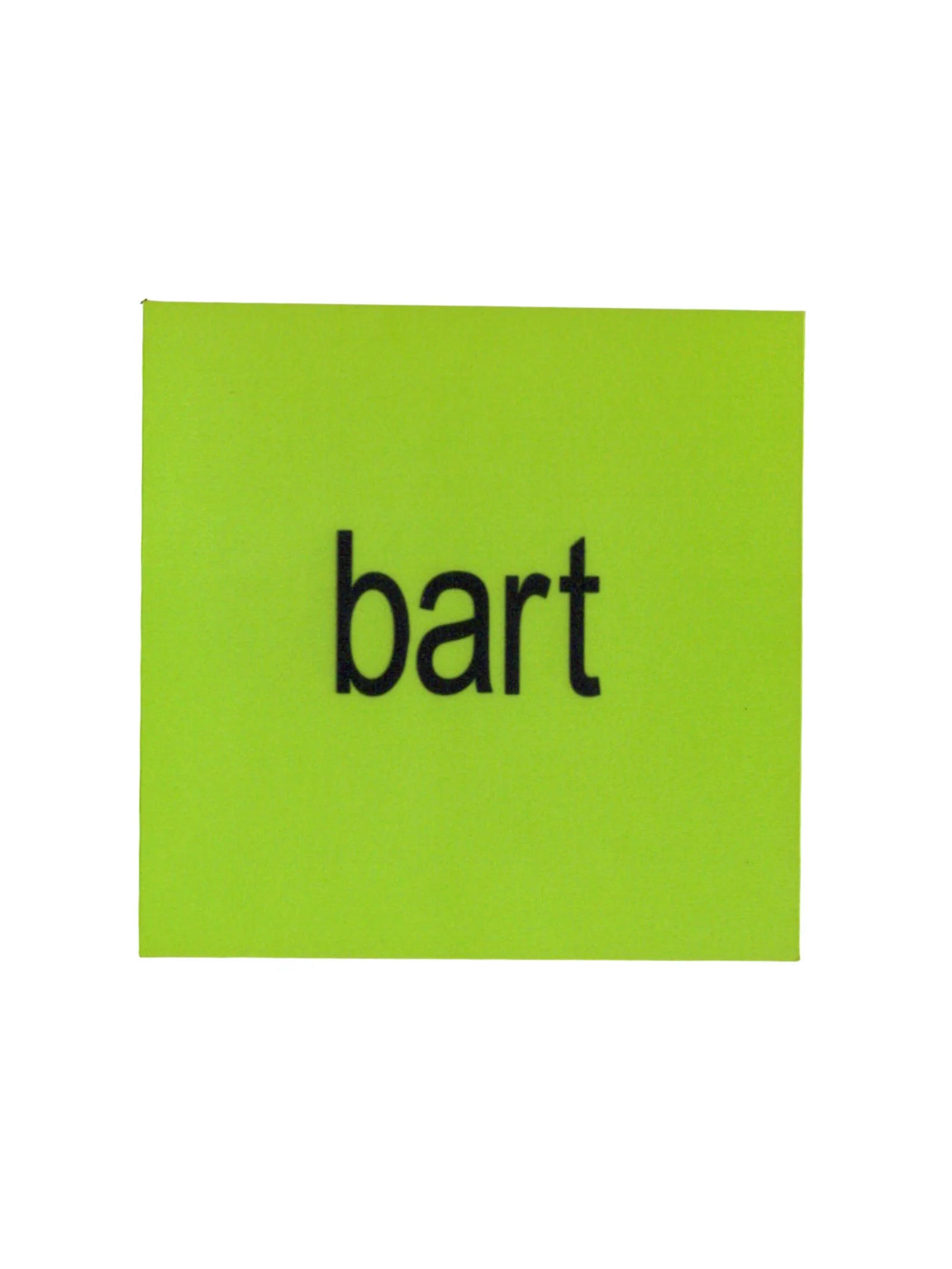 BART (BRAT) sticker