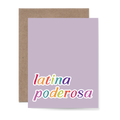 Latina Poderosa Greeting Card