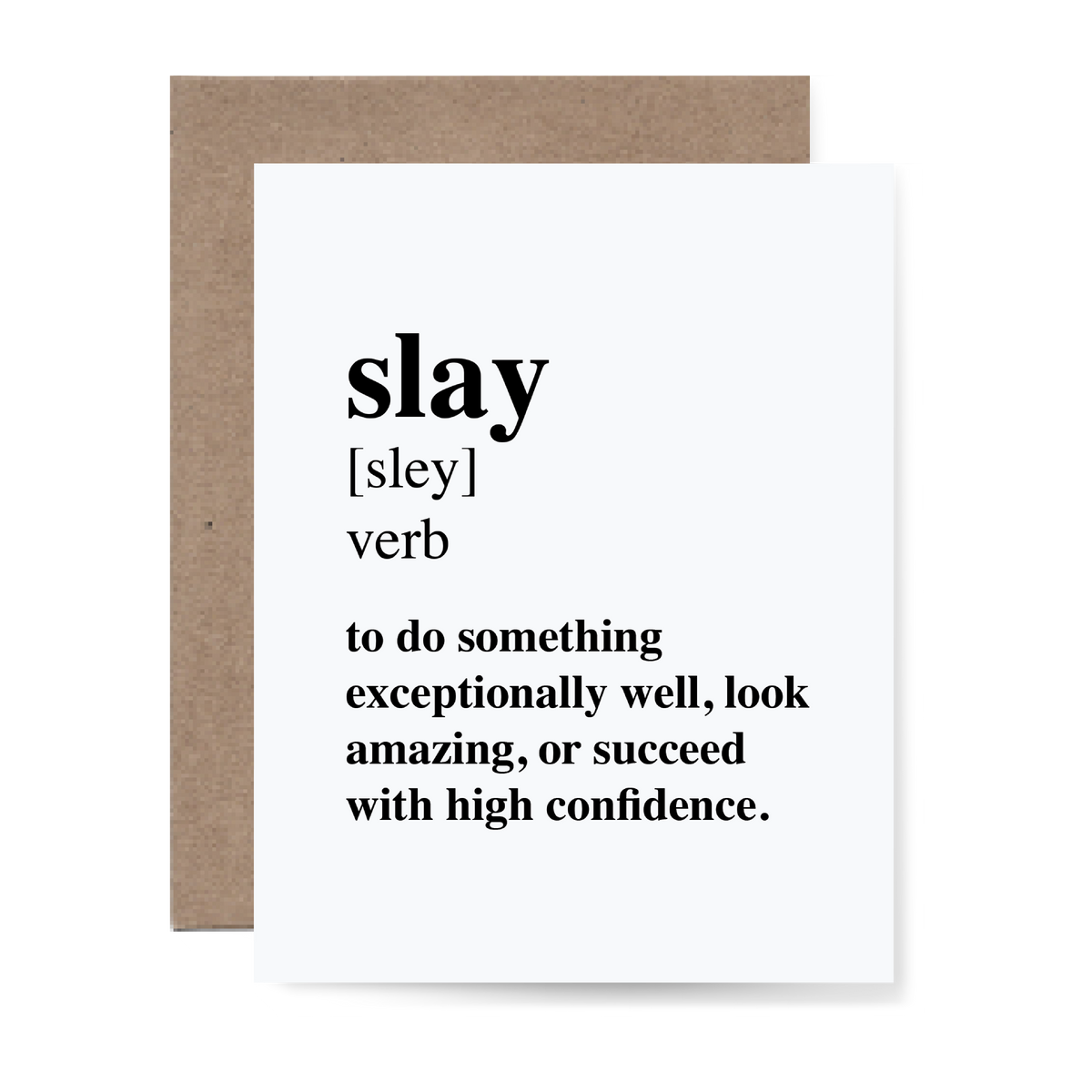 Slay Definition Greeting Card