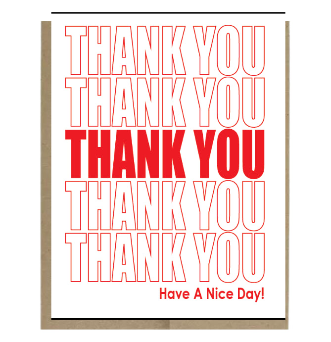 Chinatown Thank You Card