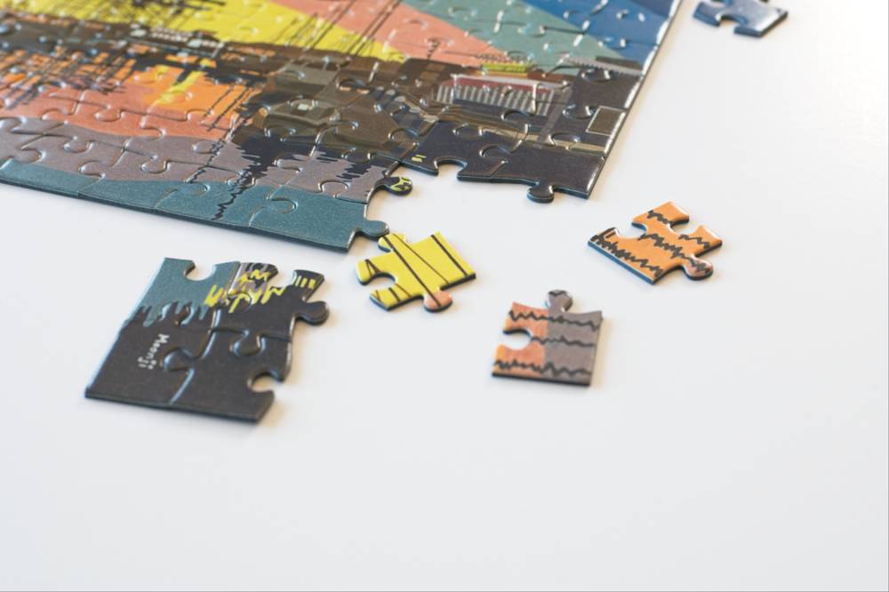 Oakland Sunset 100-Piece Mini Puzzle Artwork by MoonJi Pickering