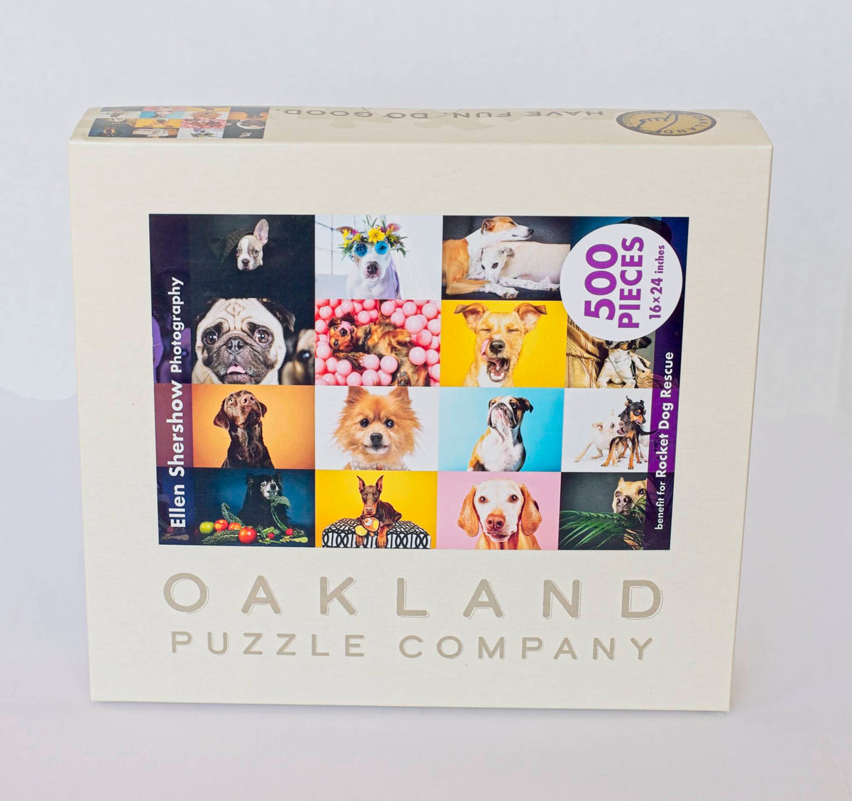 Dogs Puzzle – 500-Piece Portraits by Ellen Shershow