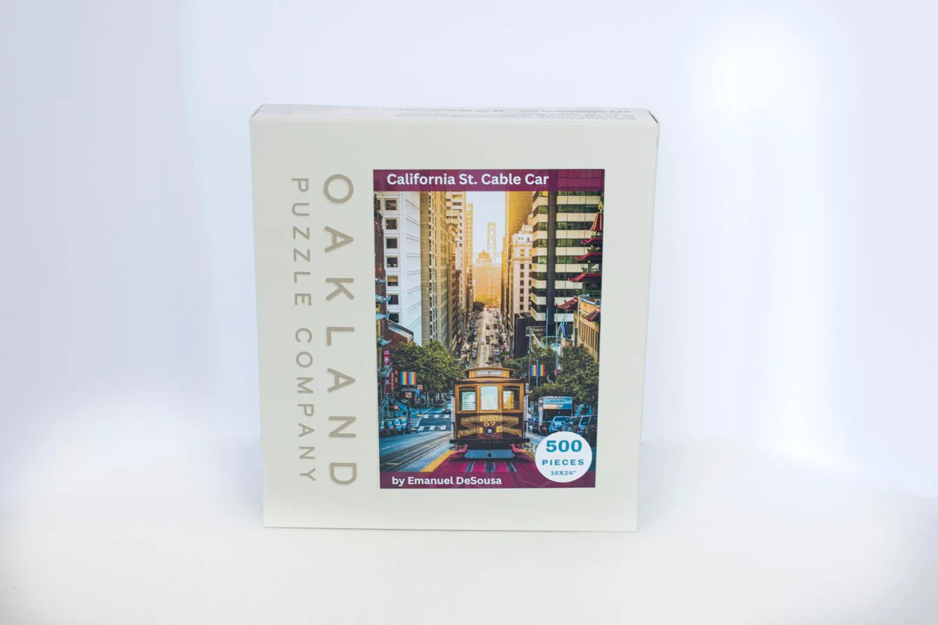 California St Cable Car Puzzle – San Francisco Photography by Emanuel DeSousa (500 Pieces)