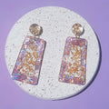 Dahlias Blooms Drop Earrings