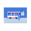 Postcard - Fish Bus