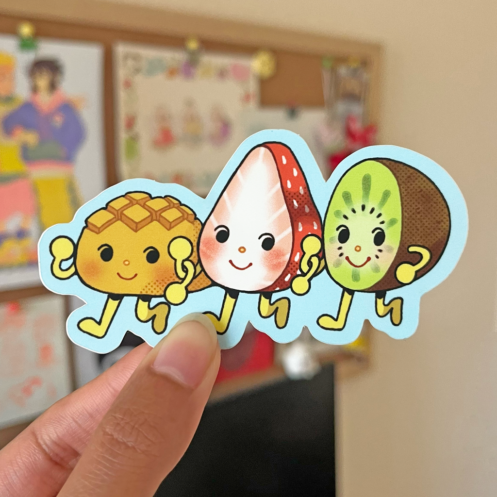 Fruit Friends - Matte Vinyl Sticker