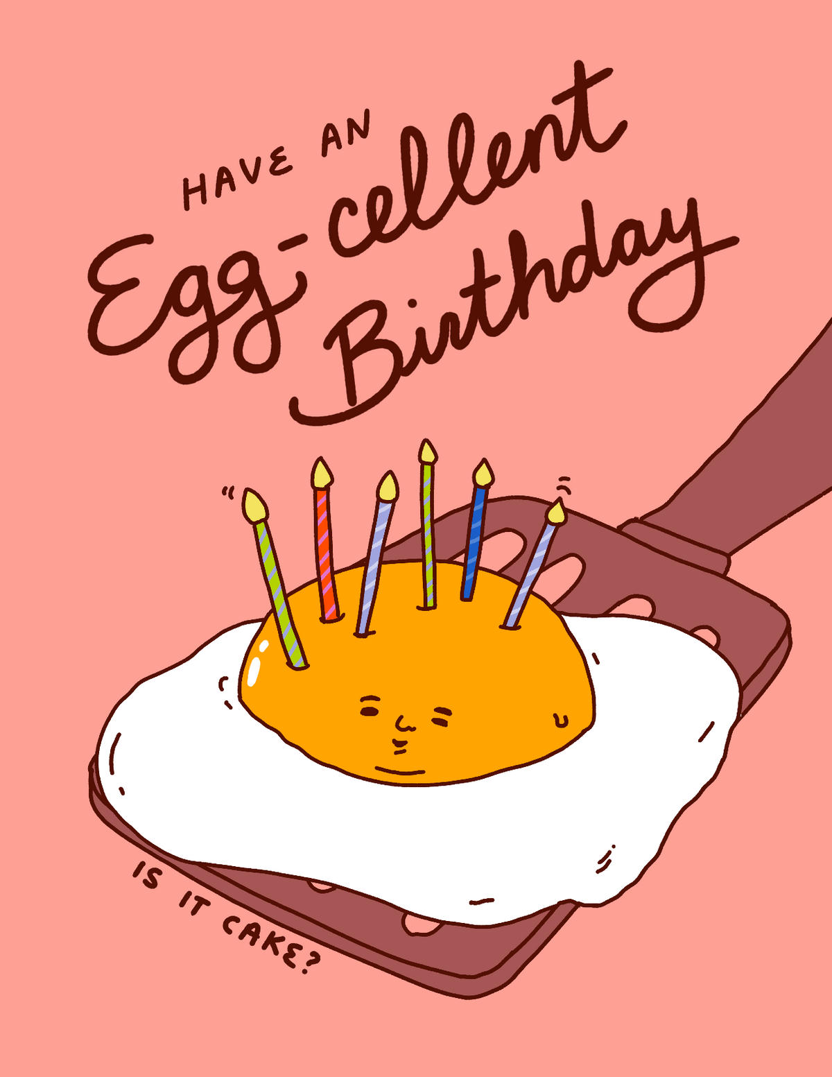 Eggcelent Birthday Greeting Card