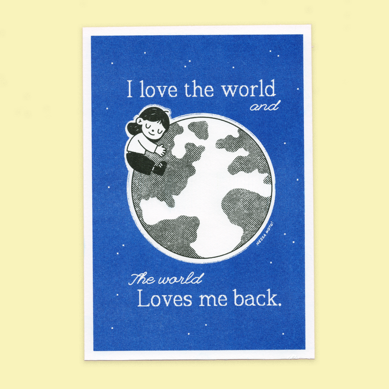 I Love The World - Postcard Print