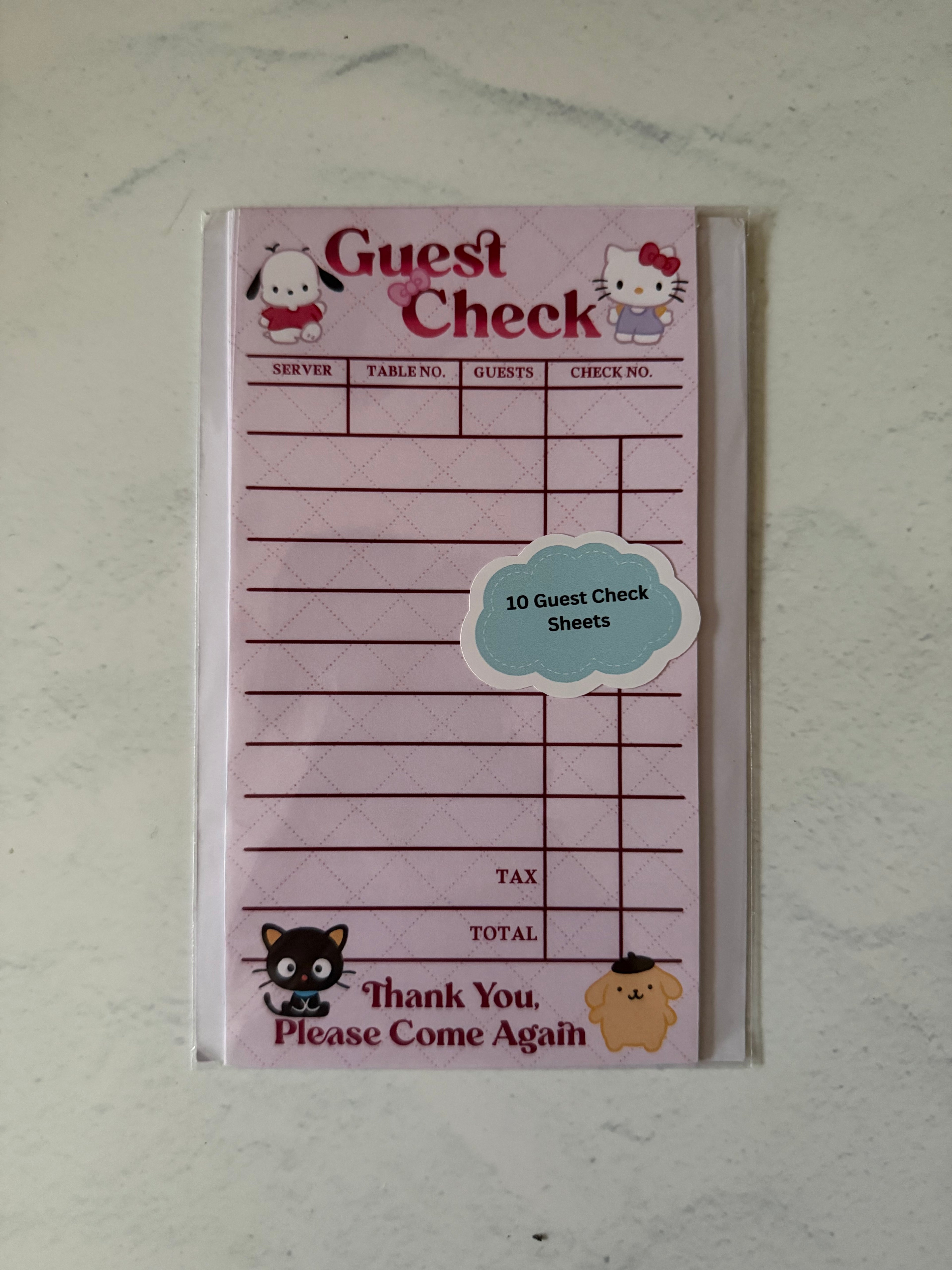 Kawaii Friends Guest Check Pack