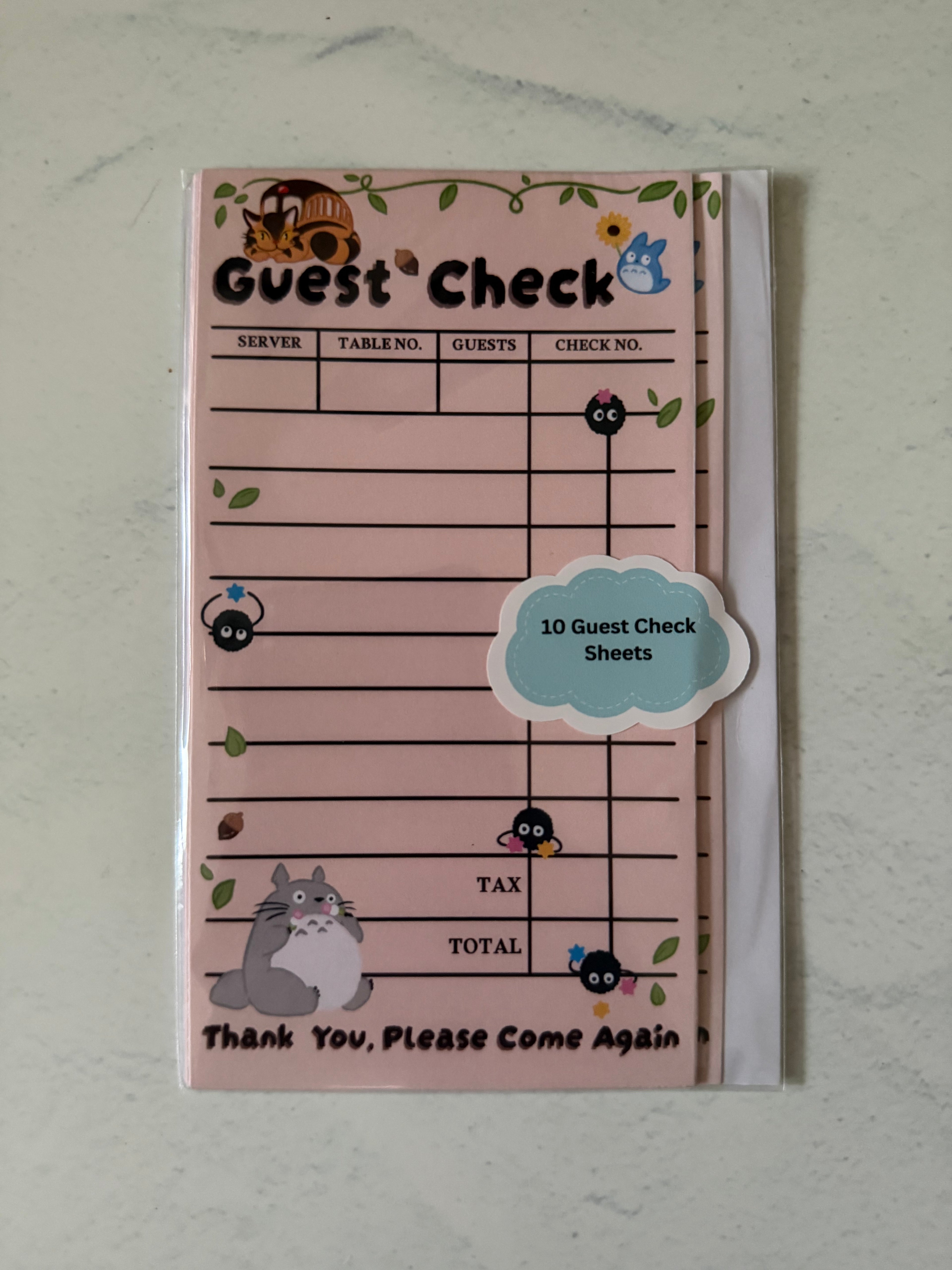 Tortoro Guest Check Pack