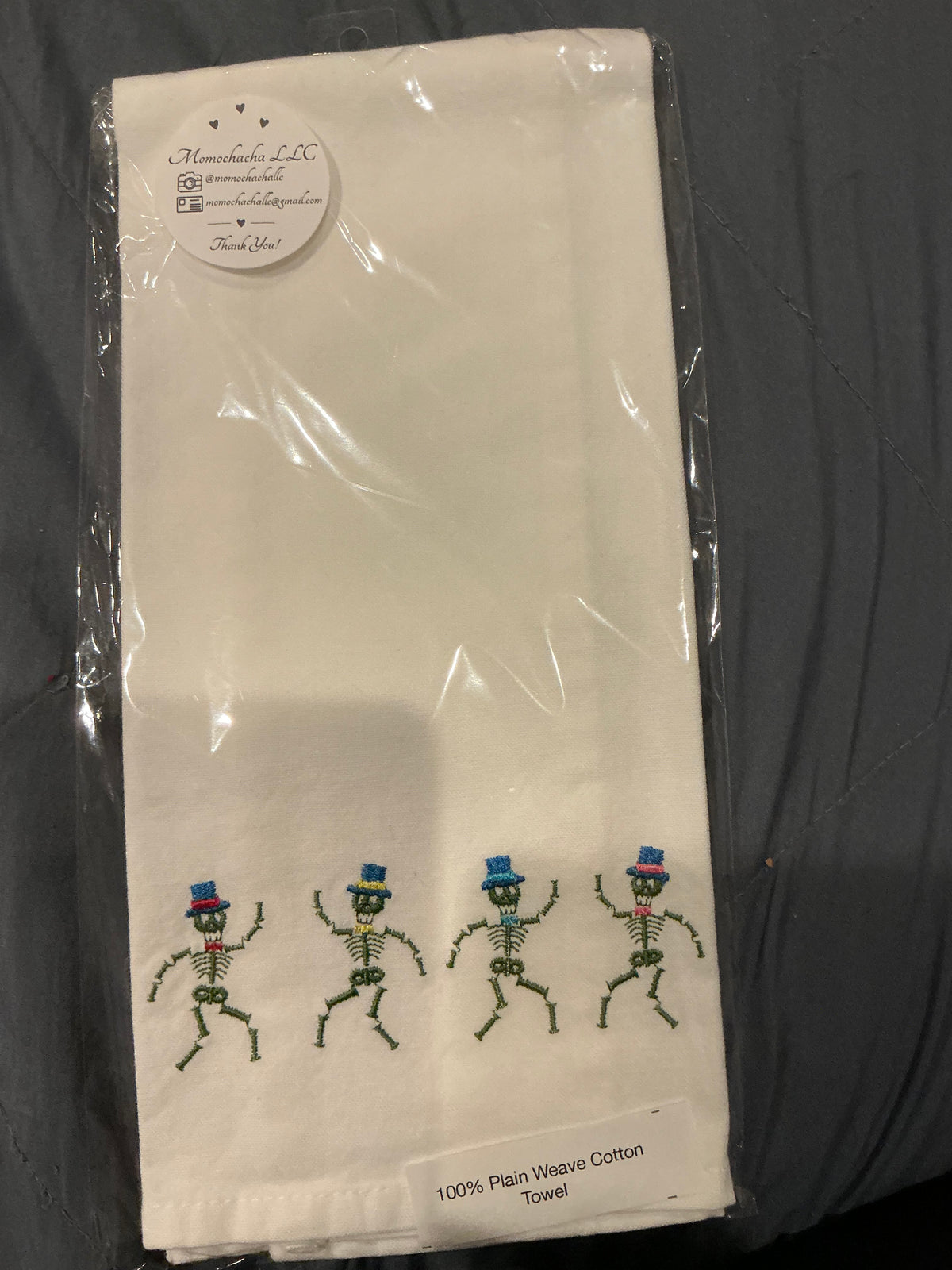 Fiesta Skeleton Green 16”x26”Towel