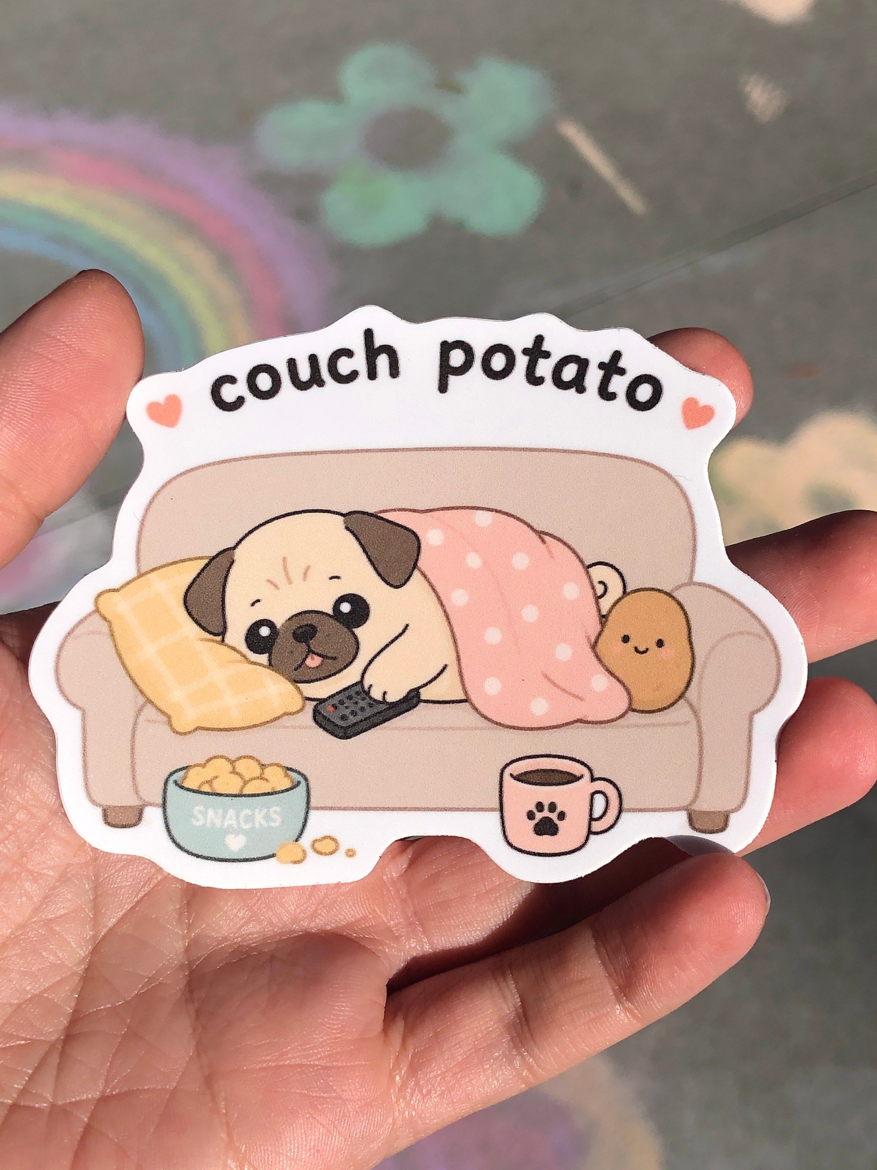 Couch Potato Sticker