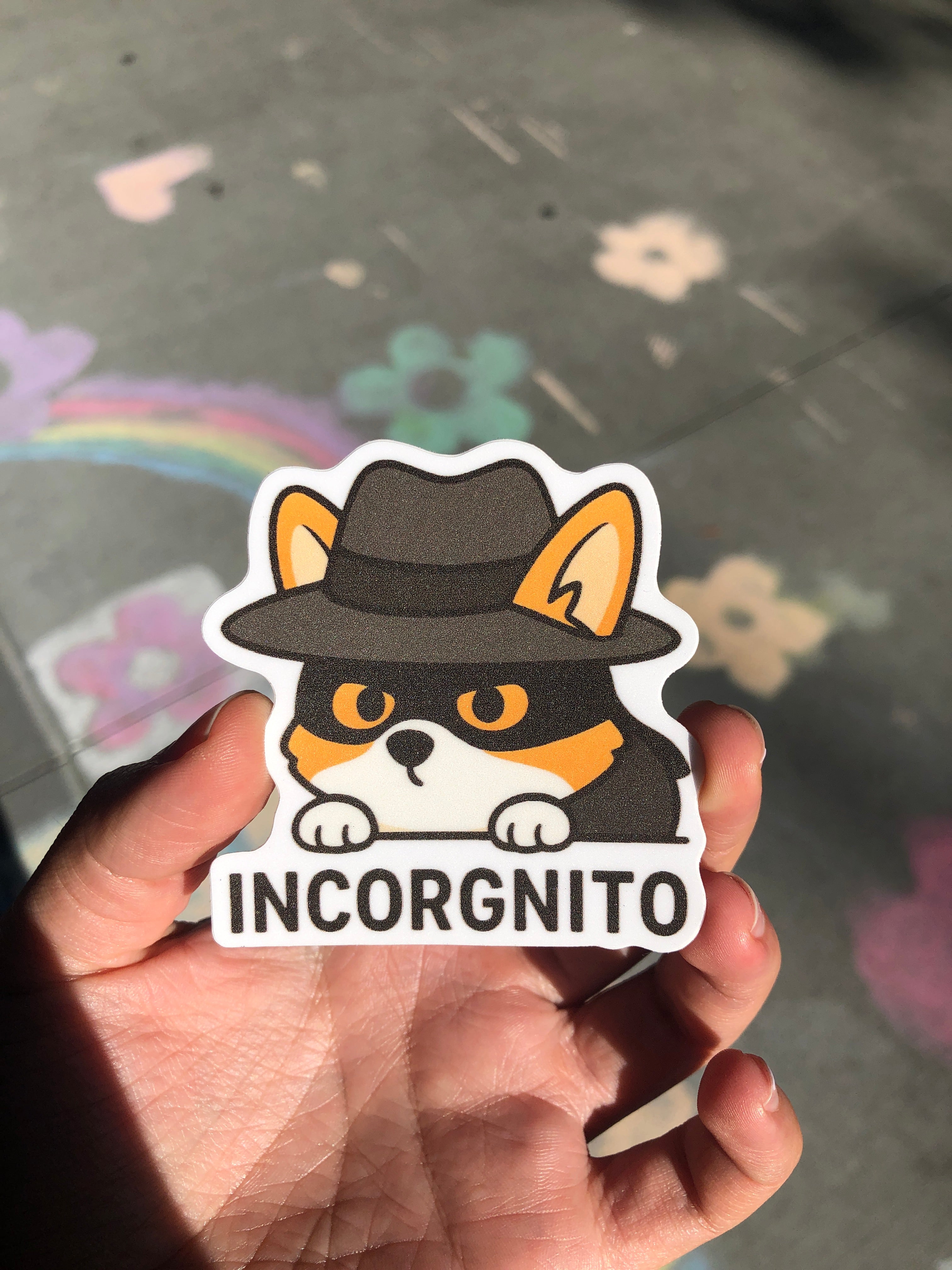 Incorgnito Sticker