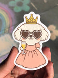 Princess Dog Sticker