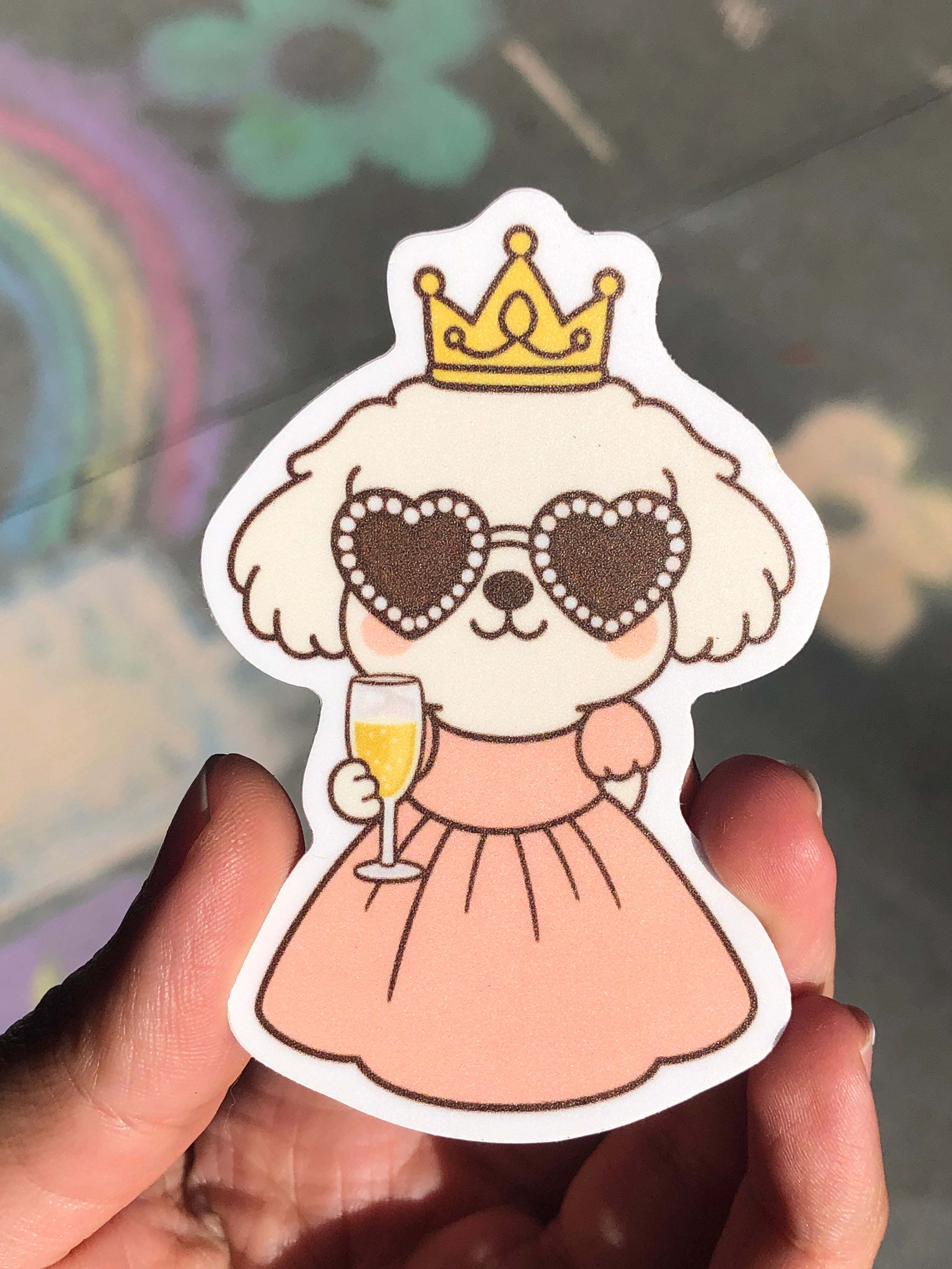 Princess Dog Sticker