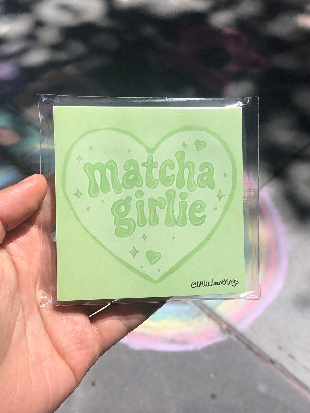 Matcha Girlie Sticky Notes