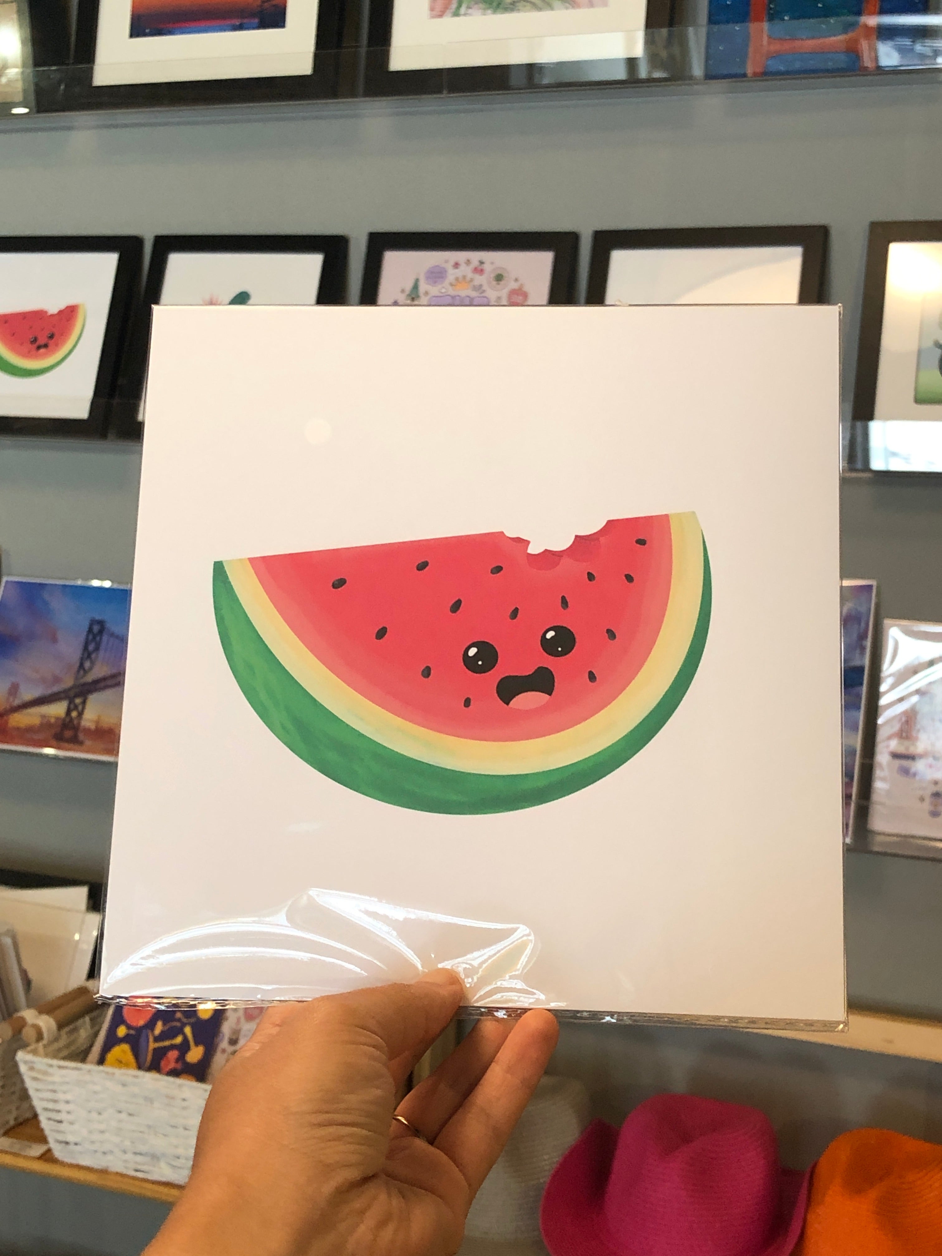 Watermelon 8"x8" Art Print