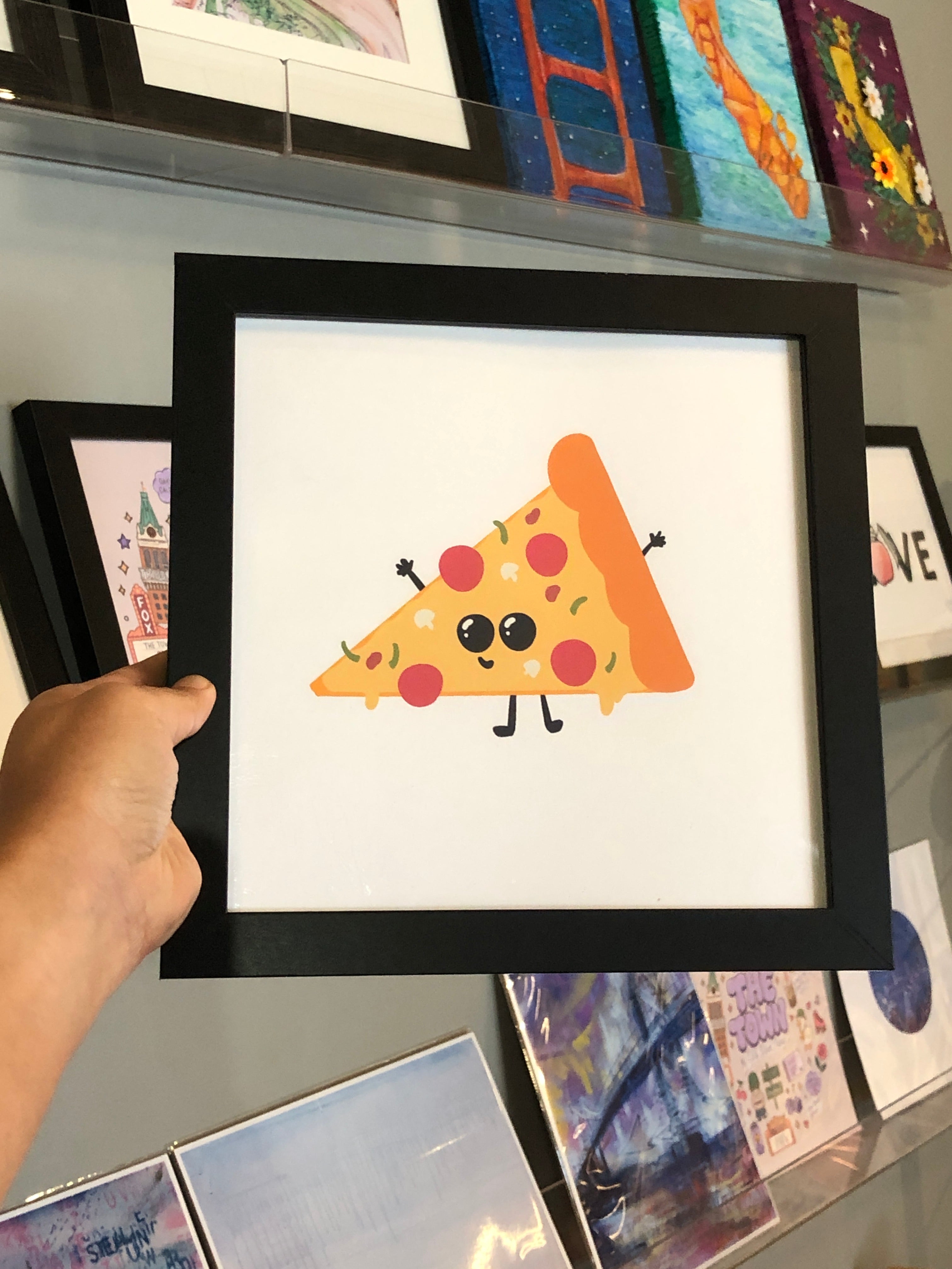 Pizza 8"x8" Art Print