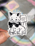 Vintage Cat Sticker