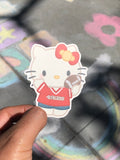 Kitty 49ers Sticker