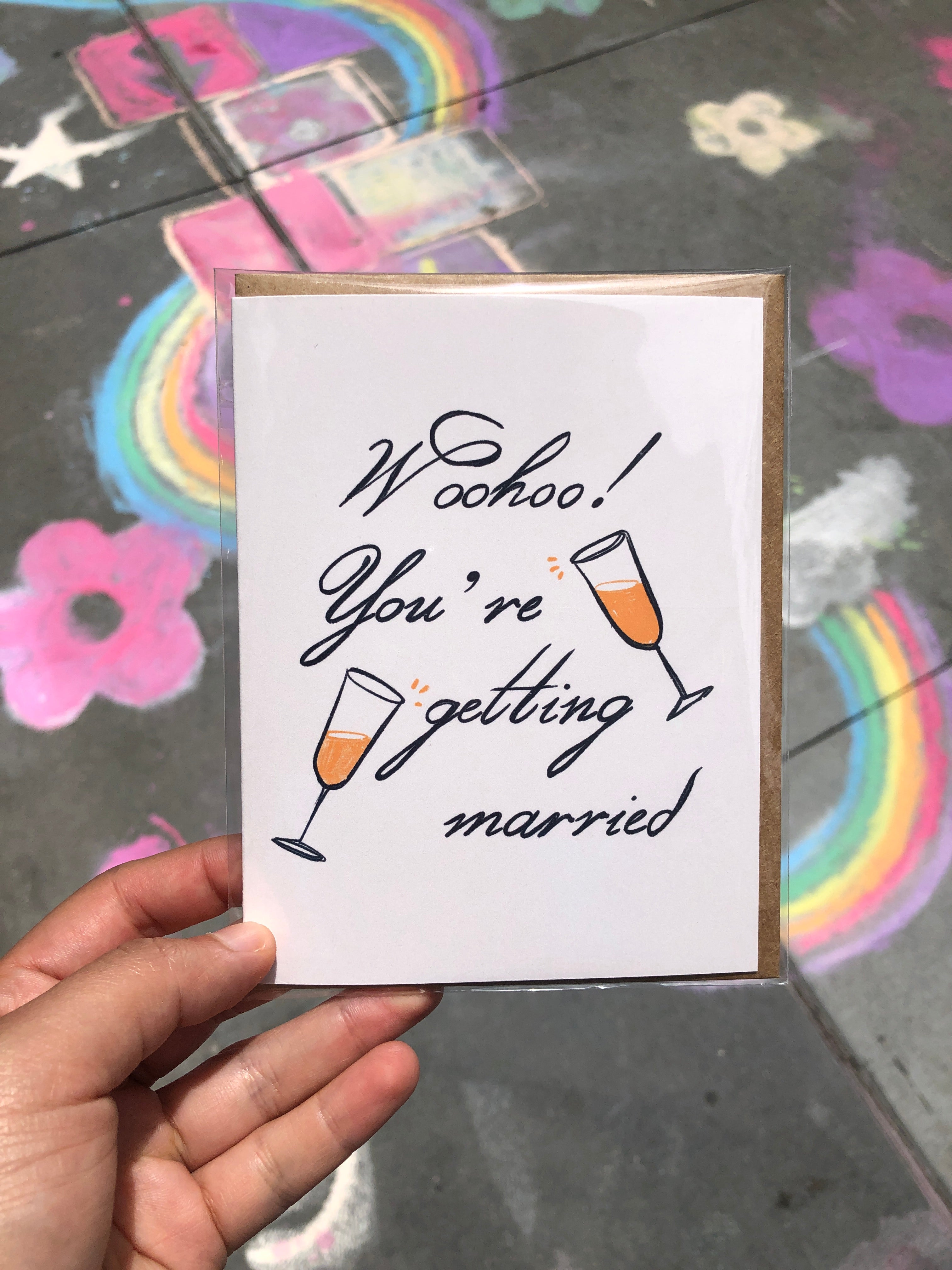 Woohoo You're getting married Card