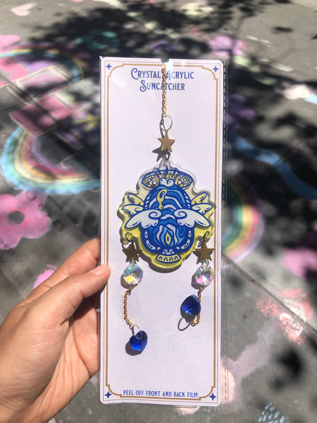 Angel Fish Crystal Suncatcher