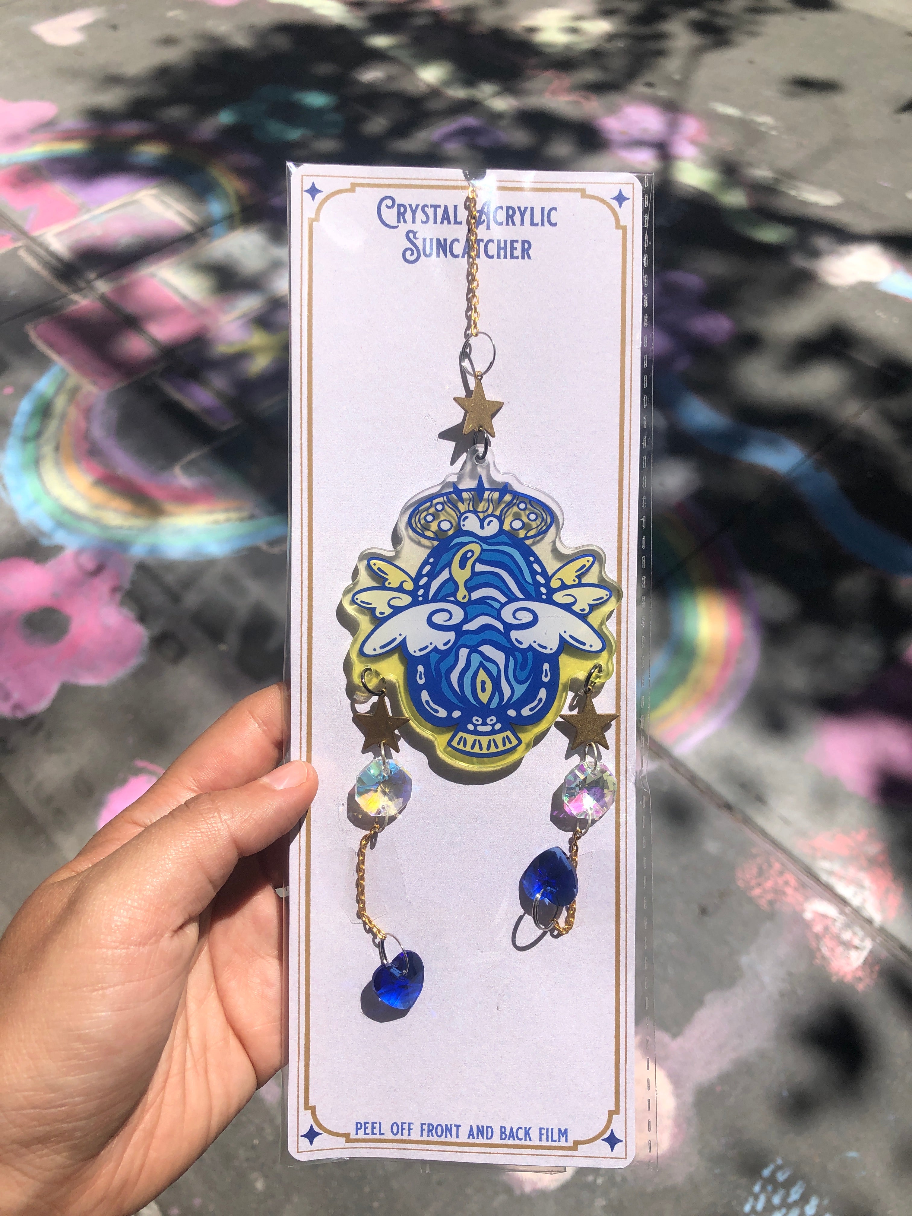 Angel Fish Crystal Suncatcher