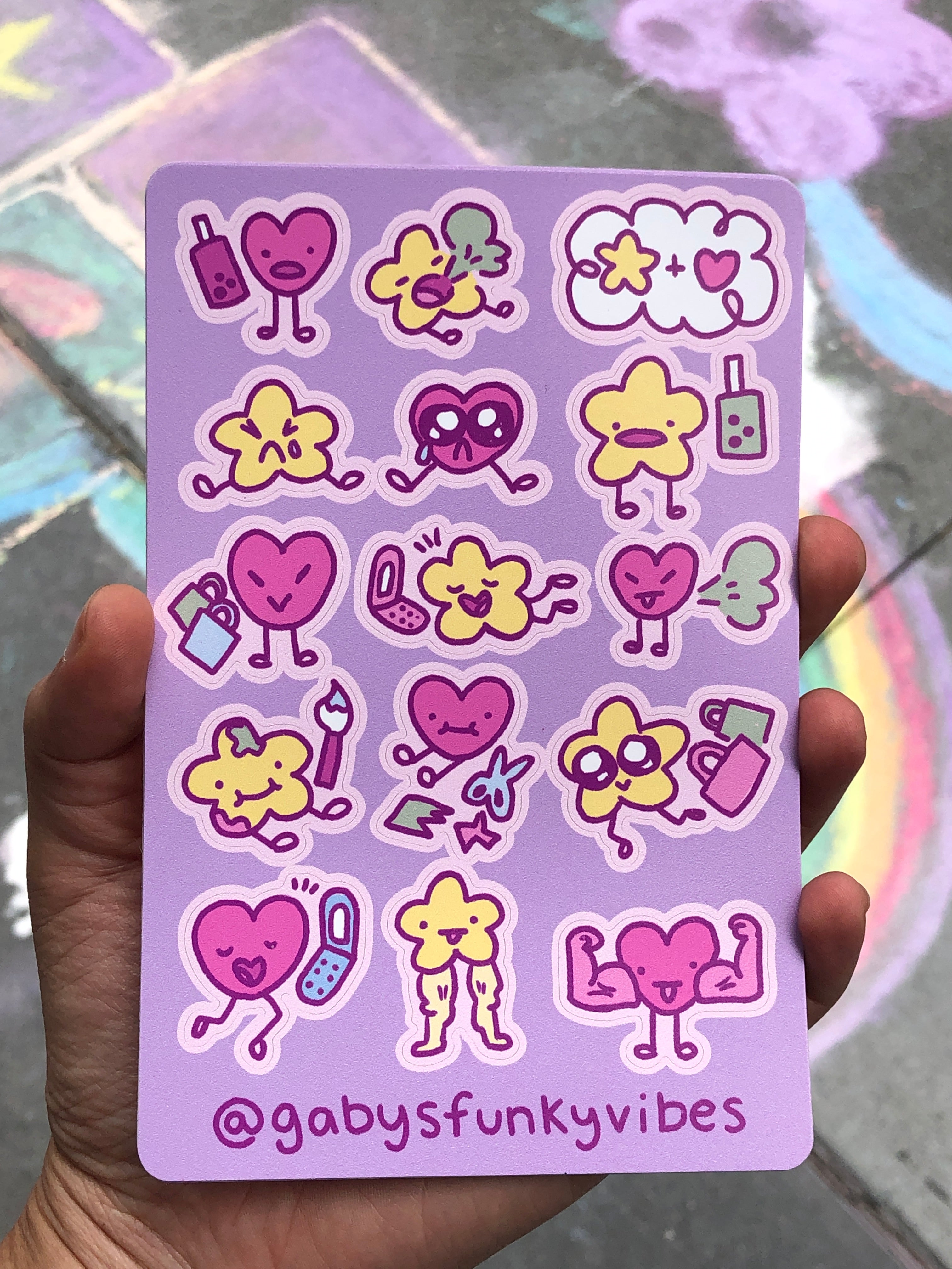 Star and Heart Sticker Sheet