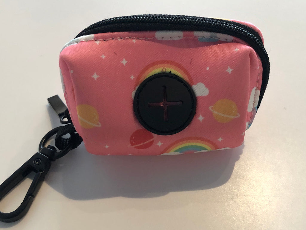 Pink Rainbow Planets Dog Poop Bags