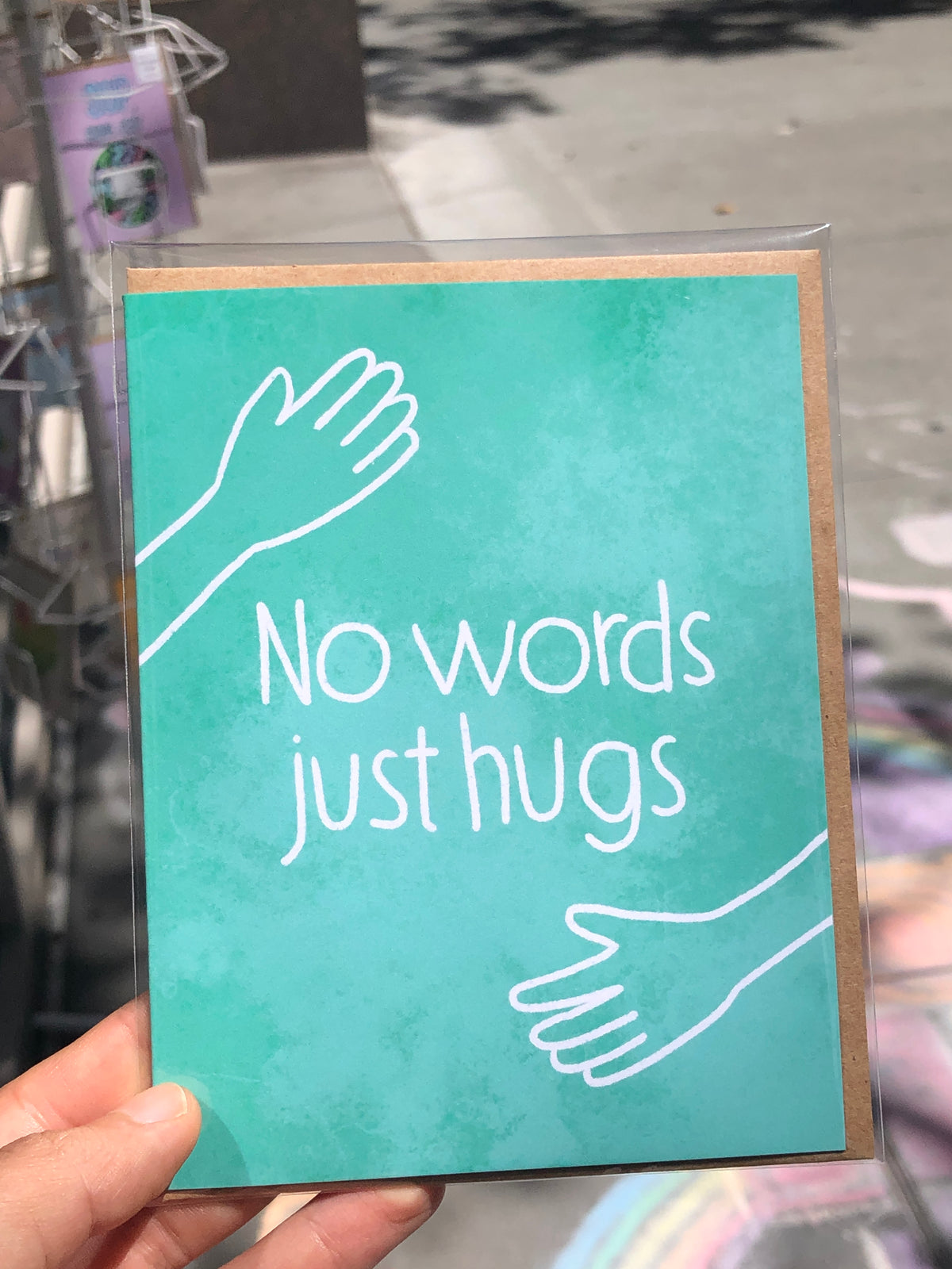 No words just hugs Greeting Card