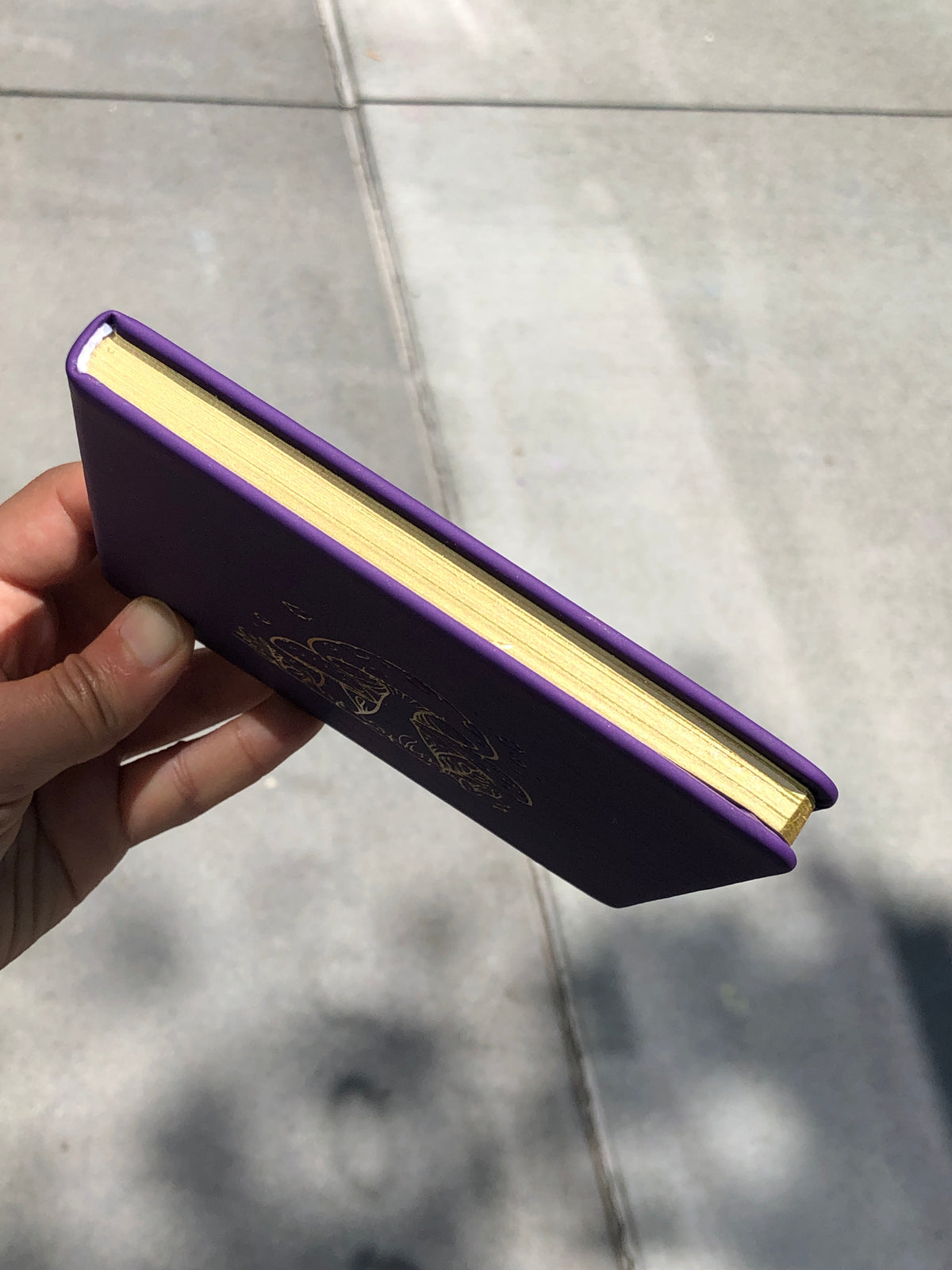 Purple Mushrooms Foiled Dotted Journal