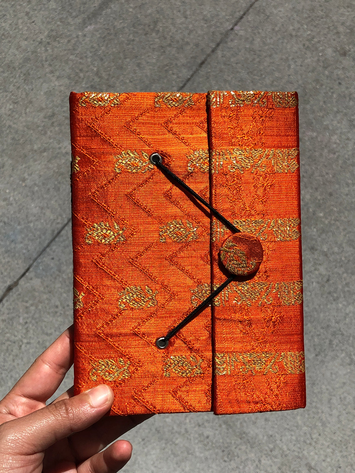 Small Sari Fabric Journal