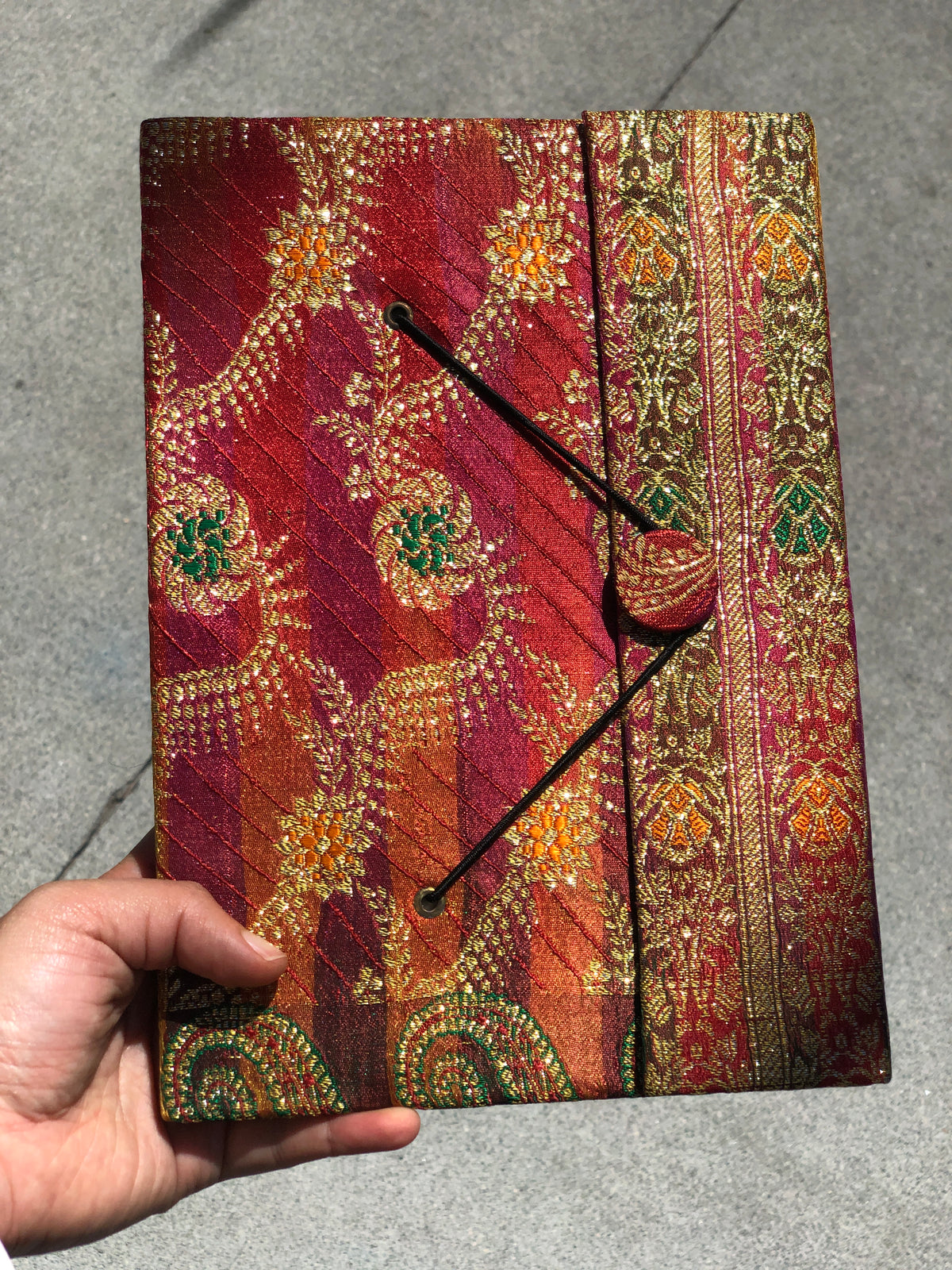 Large Sari Fabric Journal