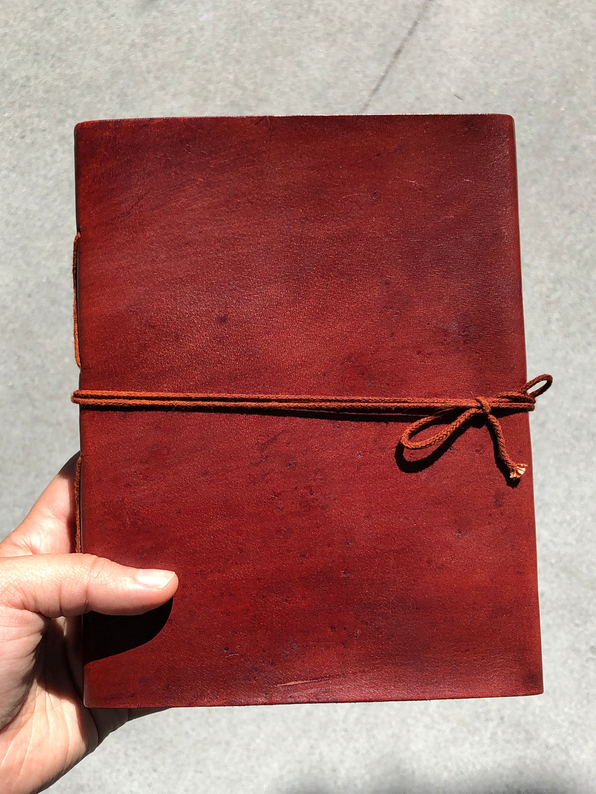 Plain Medium Leather Journal