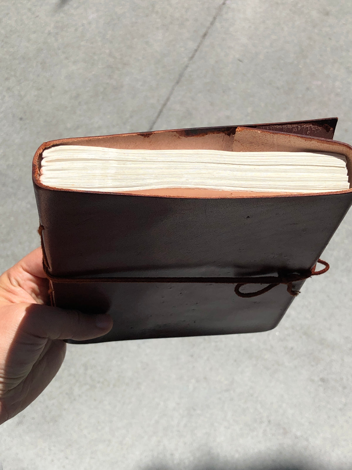 Plain Medium Leather Journal
