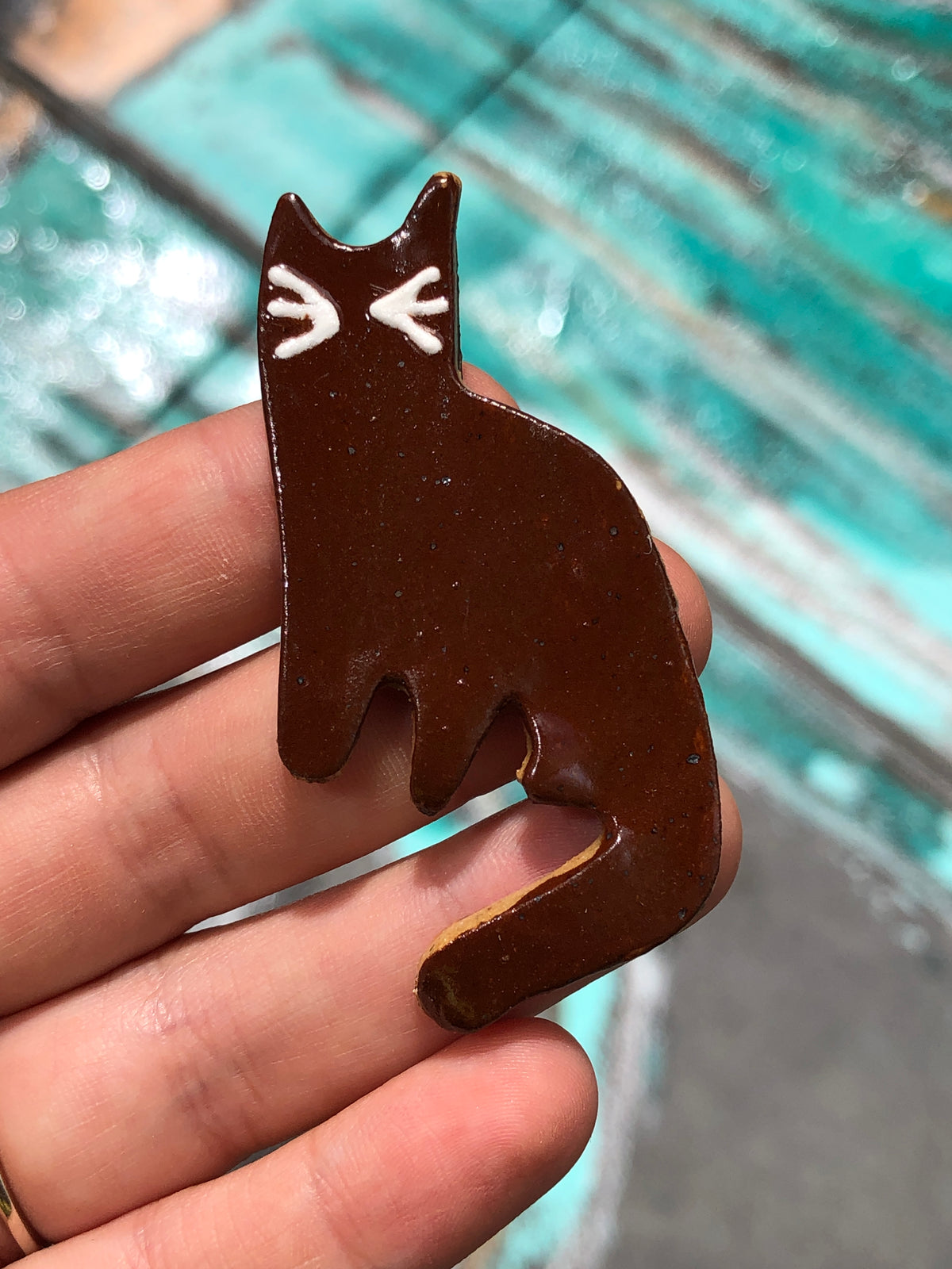 Ceramic Cat Magnet