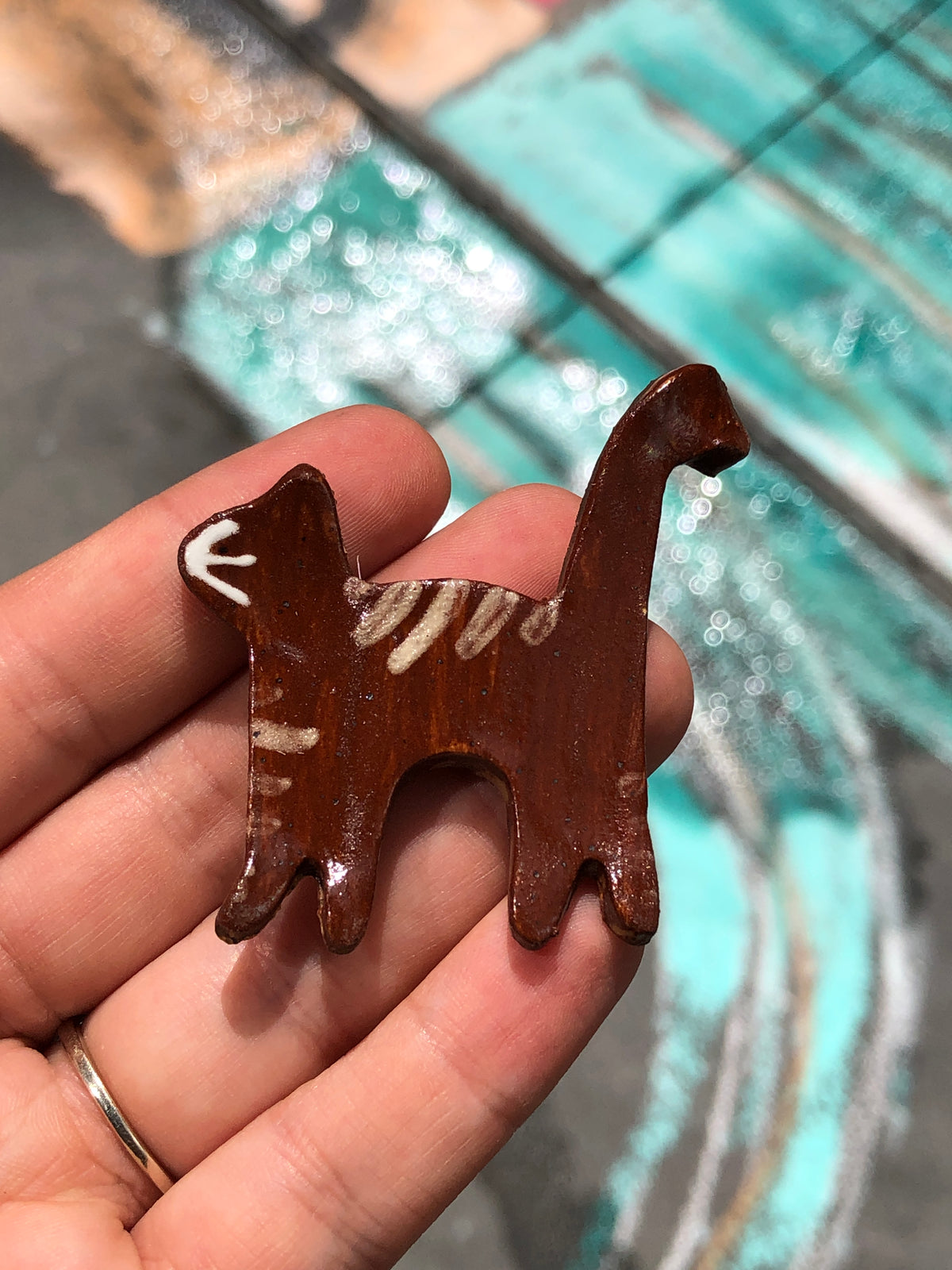 Ceramic Cat Magnet