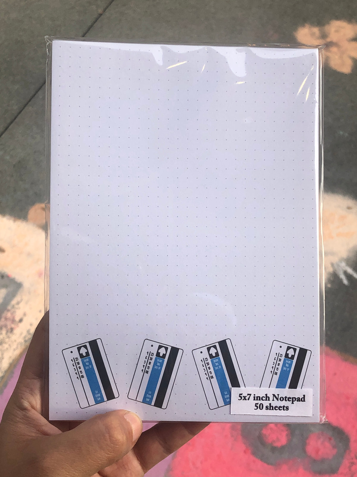 BART Ticket Dotted Notepad