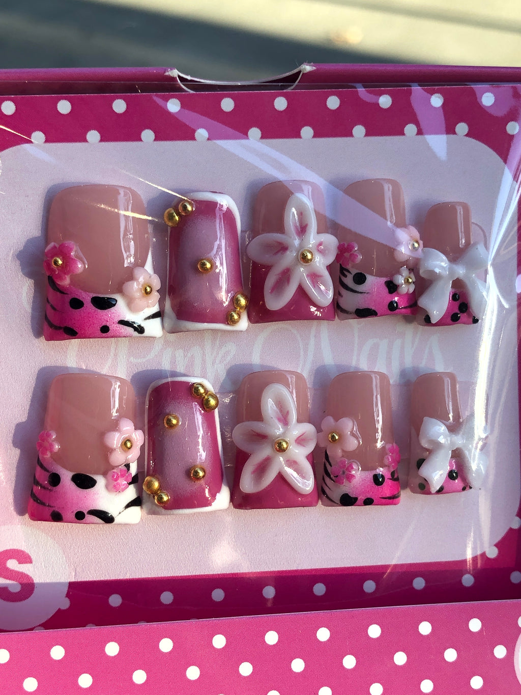Hot Kitty Press on Nails