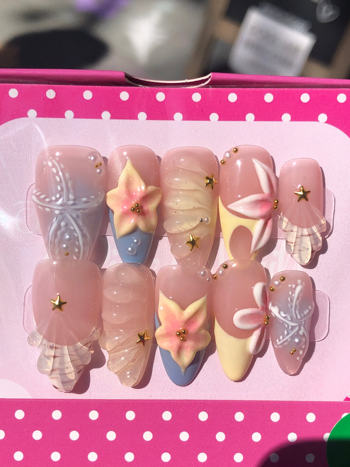 Beach Press on Nails