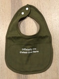 Officially the Cutest One Here Bib