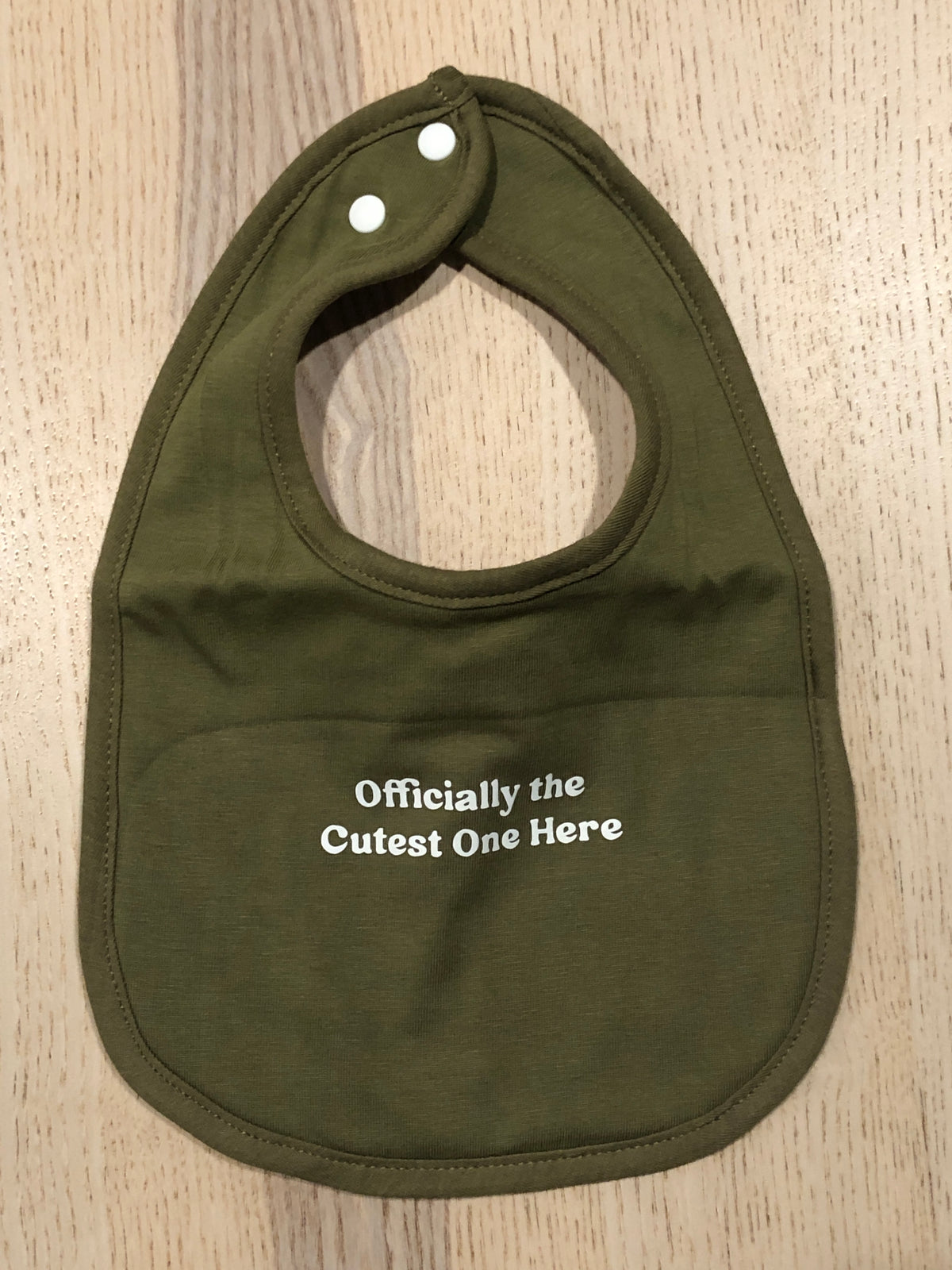 Officially the Cutest One Here Bib