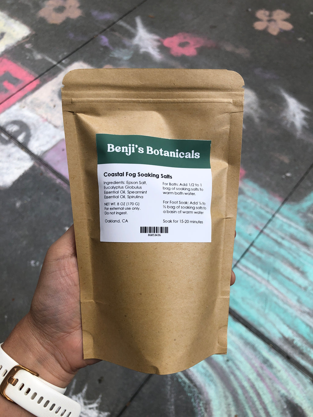 Coastal Fog Epsom Soaking Salts