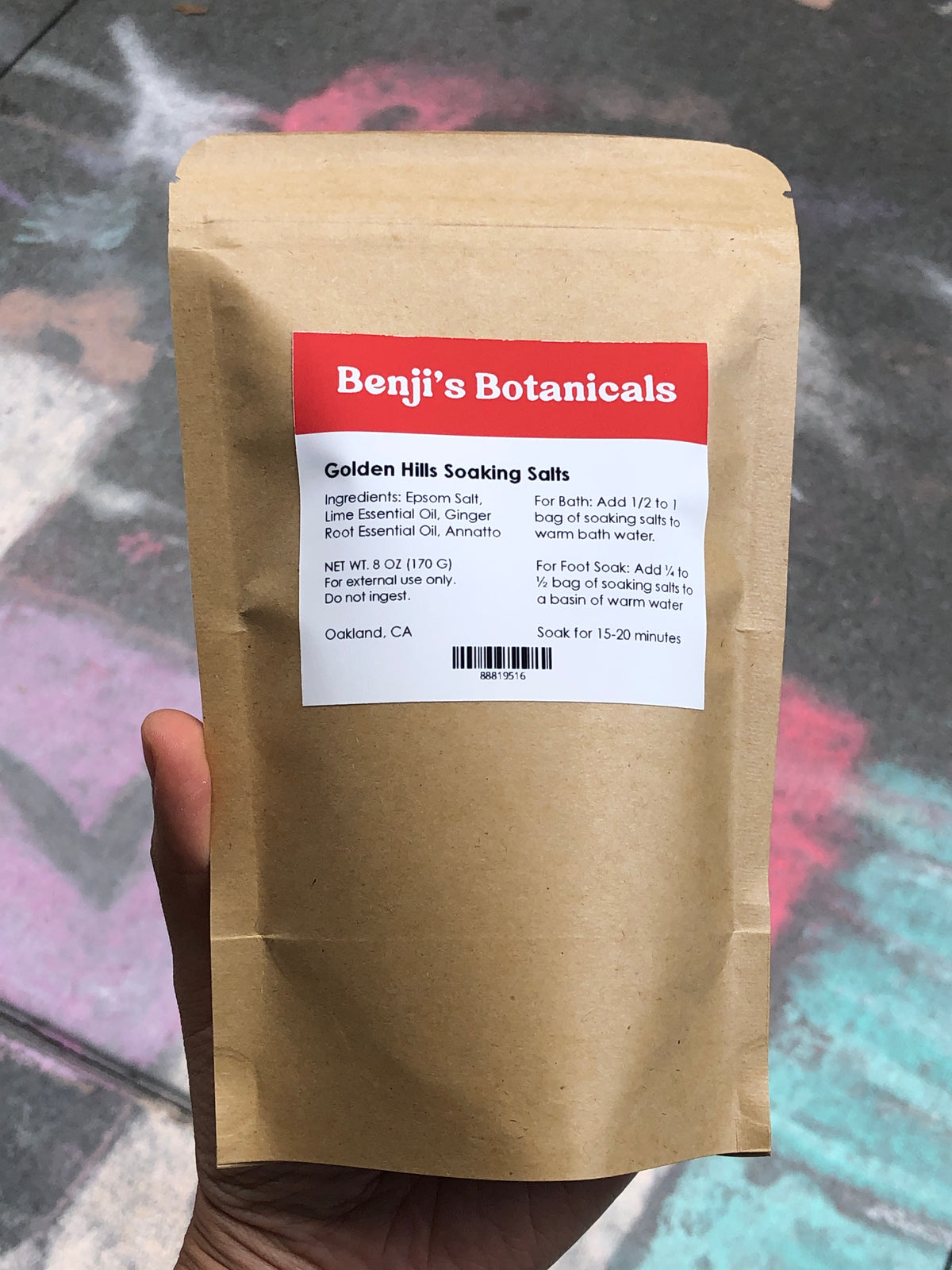 Golden Hills Epsom Soaking Salts