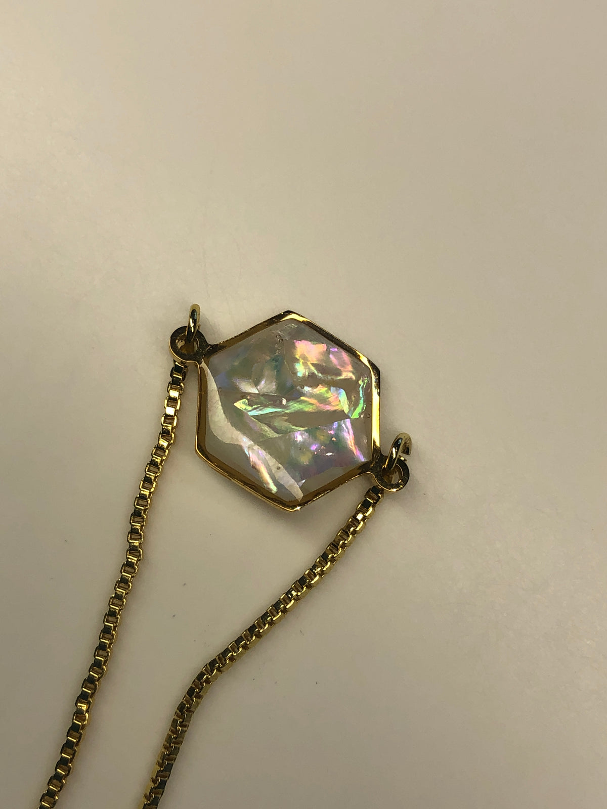 18K AB Bracelet - Mother of Pearl