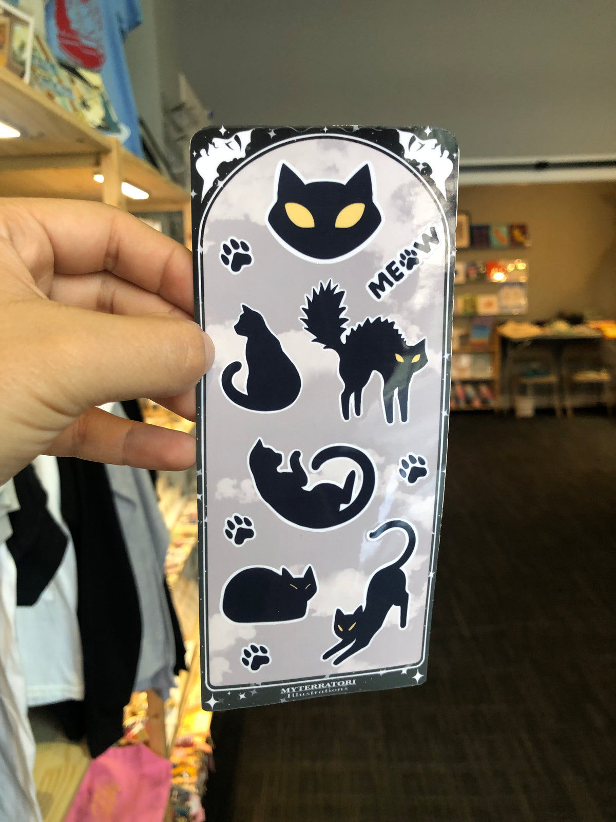 Black Cat Sticker Sheet
