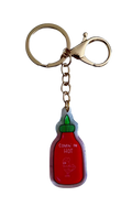 Sriracha Bottle Epoxy Keychain