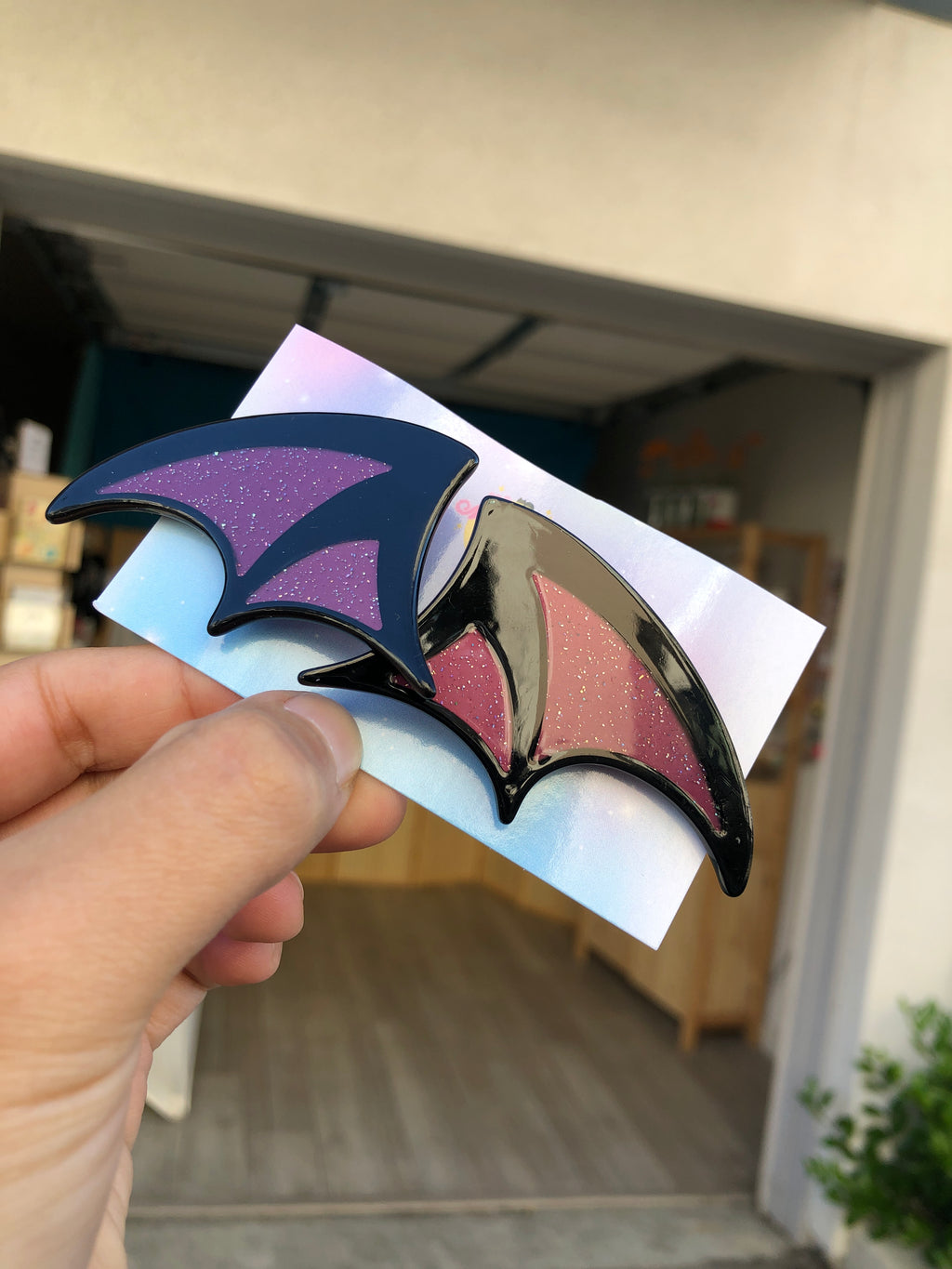 Bat Wings Hair Clips Set