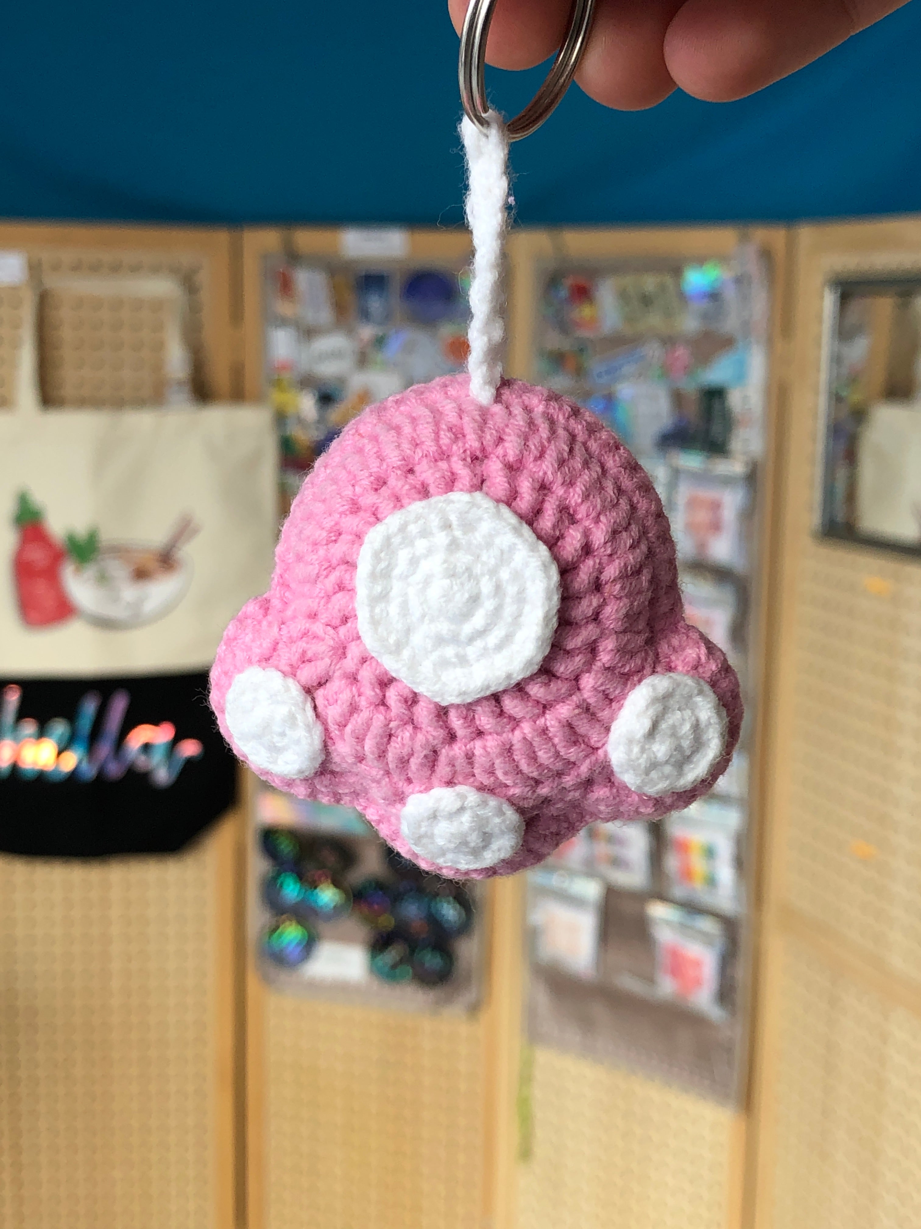 Crochet Cat Paw Key Chain