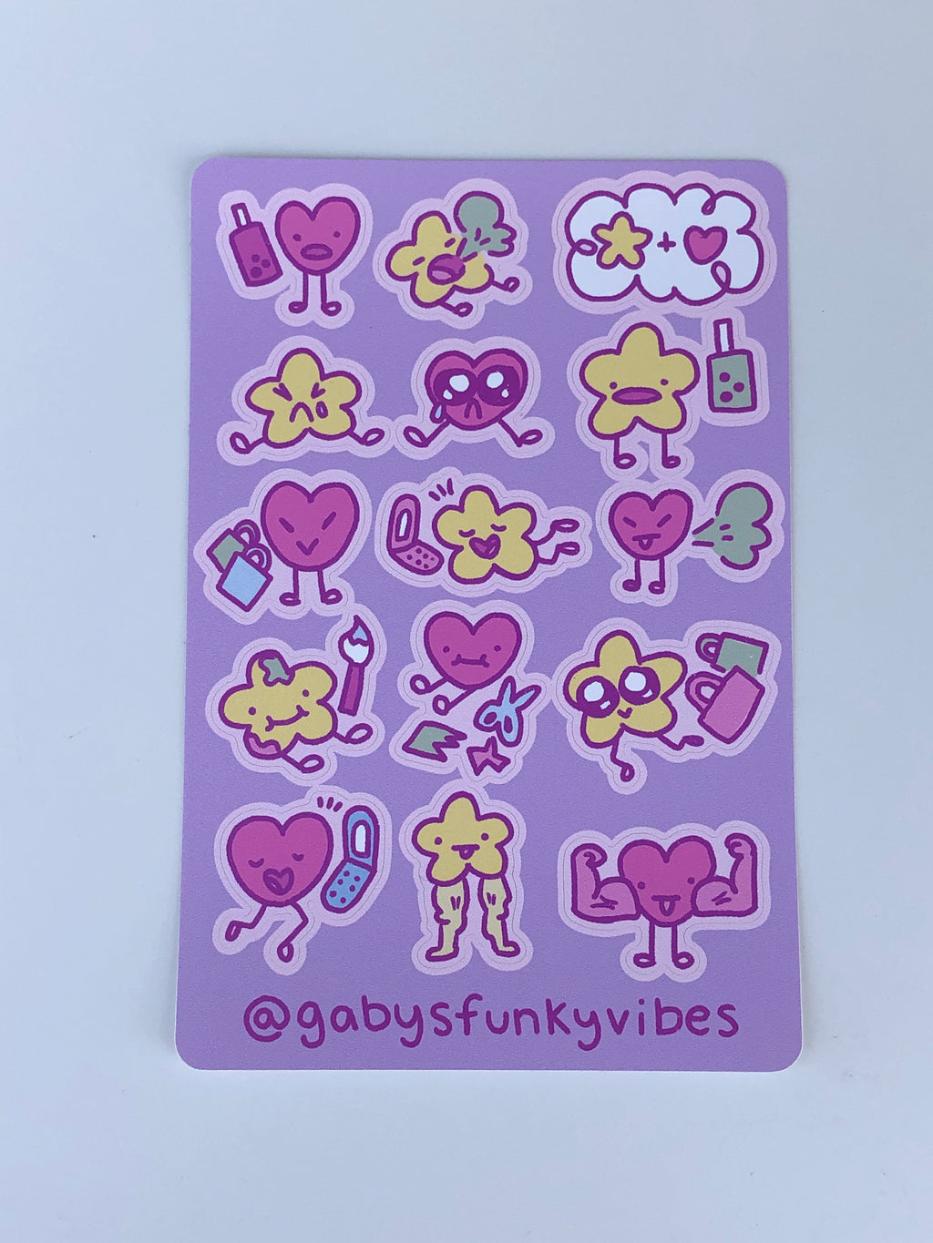 Star and Heart Sticker Sheet